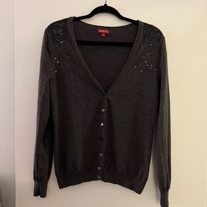 Merona sequined cardigan, L